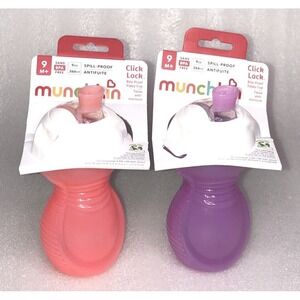 Munchkin Sippy Cup Click Lock Bite Proof Spill Proof 9 oz BPA Free 9+ Months NEW